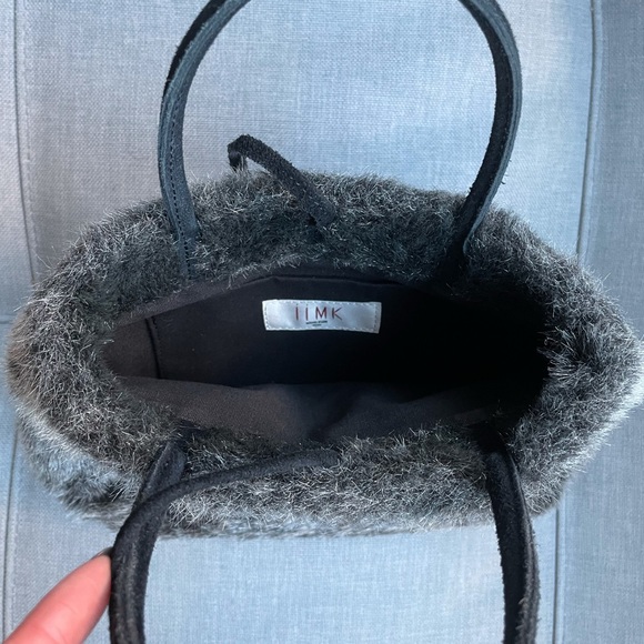 Faux Fur Grey Bag - Picture 3 of 6